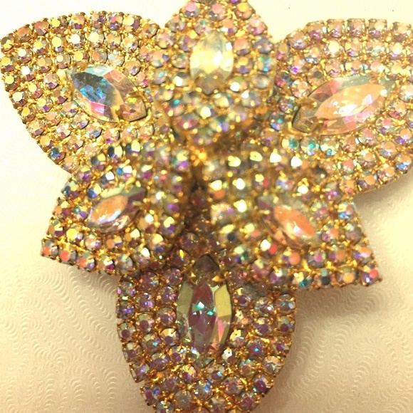 VINTAGE BROACH IRIDESCENT.  Could be Juliana - Picture 3 of 4